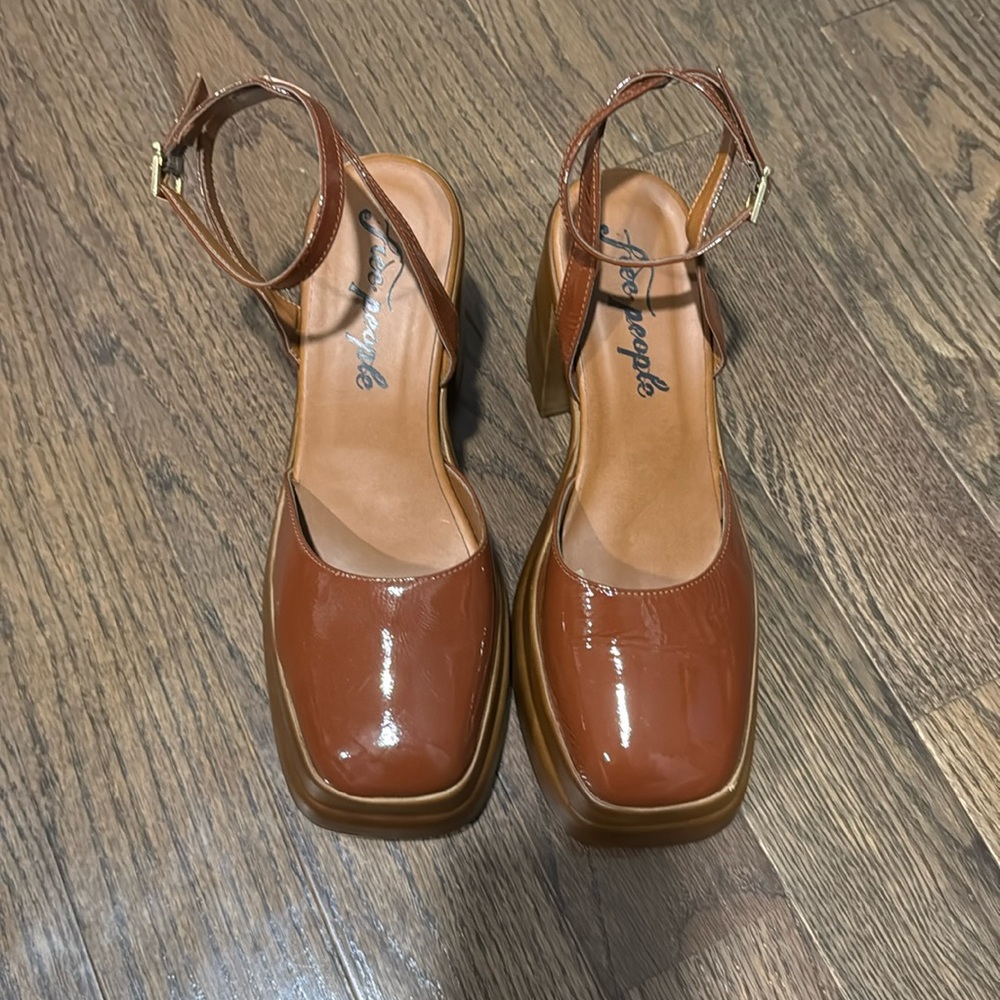 Free People Double Stacked Platform MaryJanes